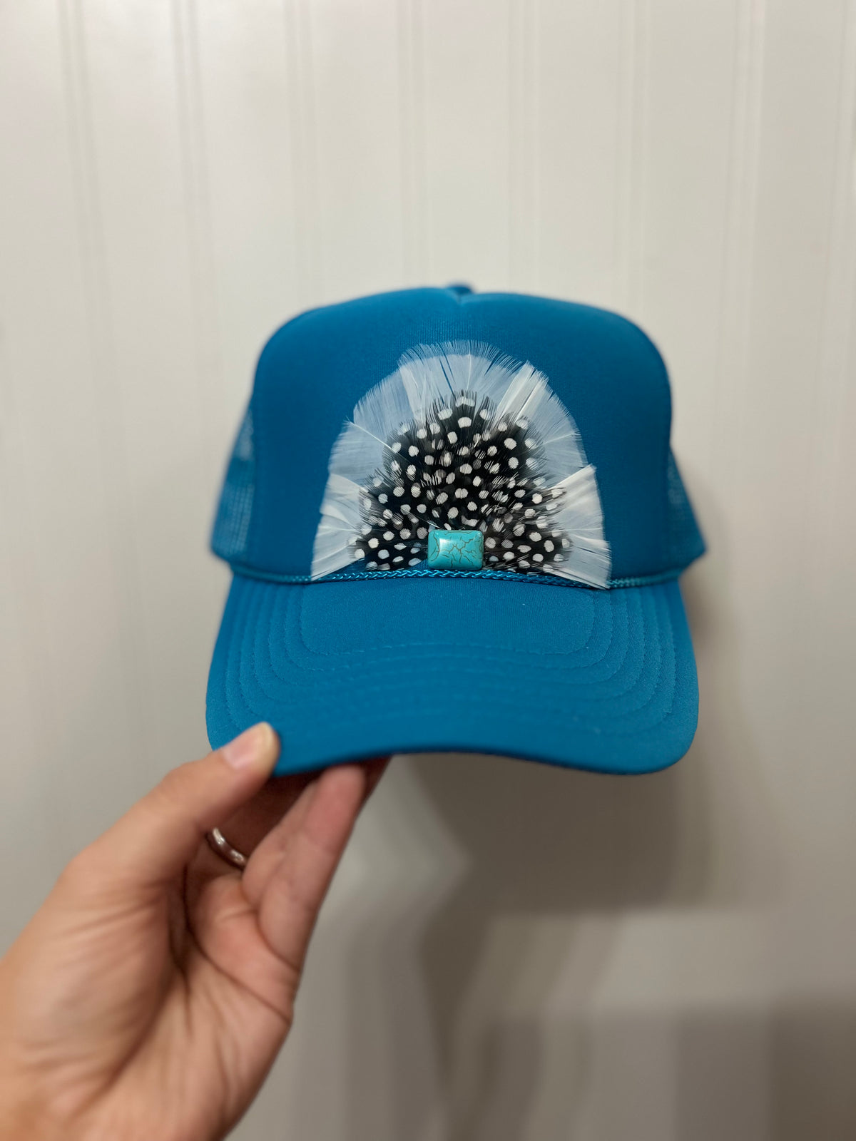 Feather Trucker Hat