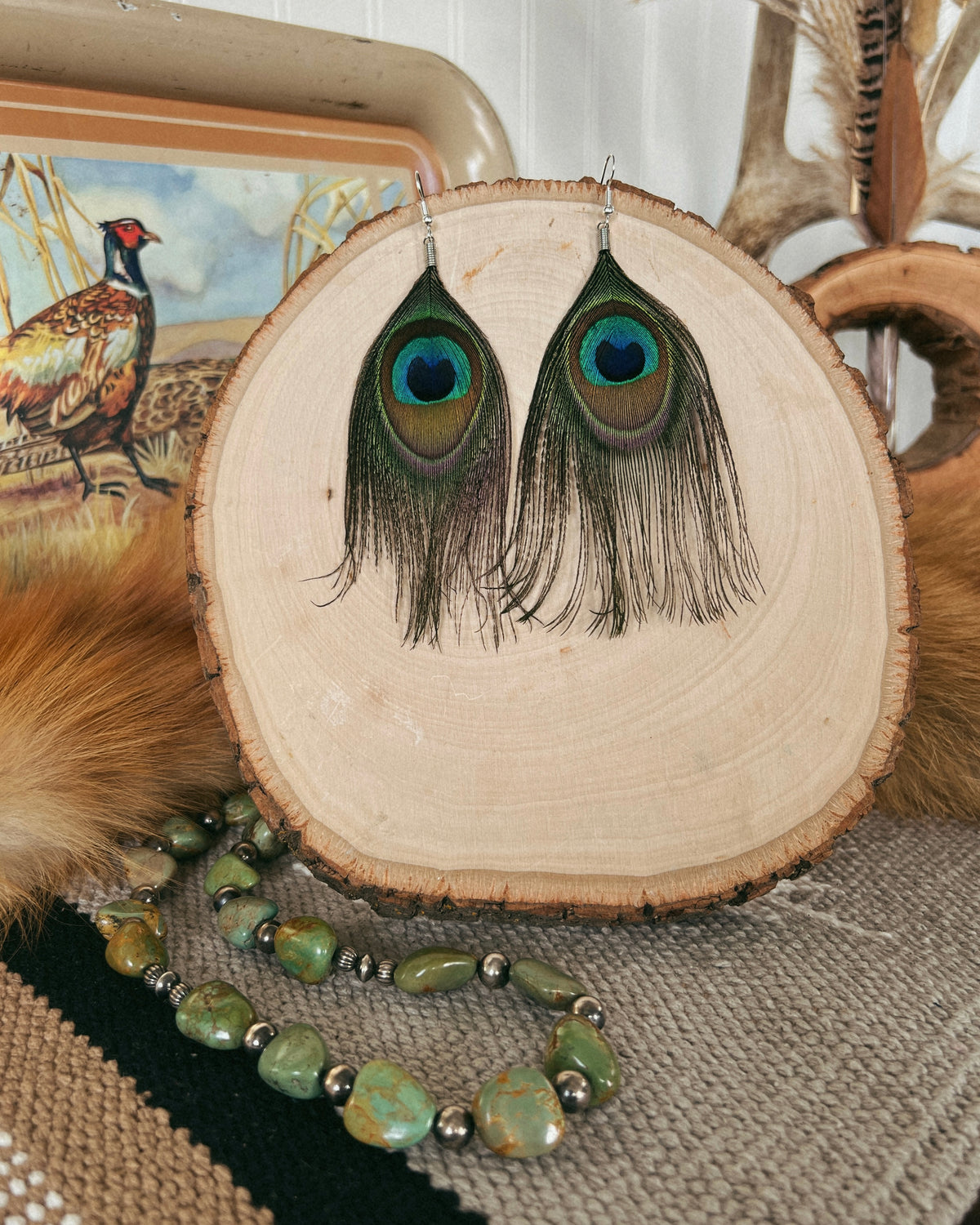 Prairie Peacock Earrings